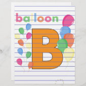 Balloon Letter B (Vorne/Hinten)