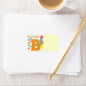 Balloon Letter B Address Label Adressaufkleber (Insitu)