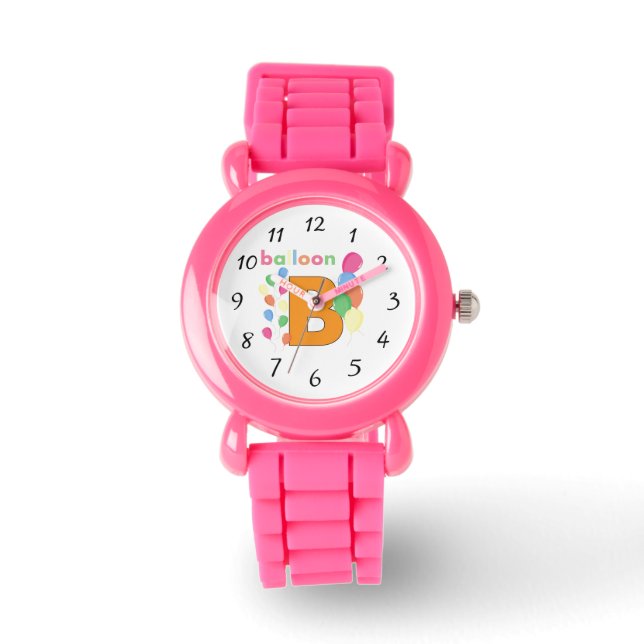 Balloon Letter B Watch Armbanduhr (Vorderseite)