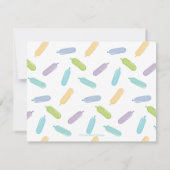 Balloon Letters Dankeschön Mitteilungskarte (Rückseite)