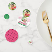 Balloon Letters Melon First Birthday Foto Konfetti (Gruppe)