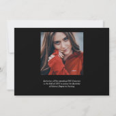 Balloon Letters RN Caduceus Stethoscope Abschluss Ankündigung (Rückseite)