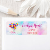 BALLOON LIEBE Girly Heart Cloud Pink Red Custom (Insitu)