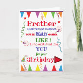 BALLOON lustig unartig unhöflicher Onkel Bruder Karte (Vorderseite)