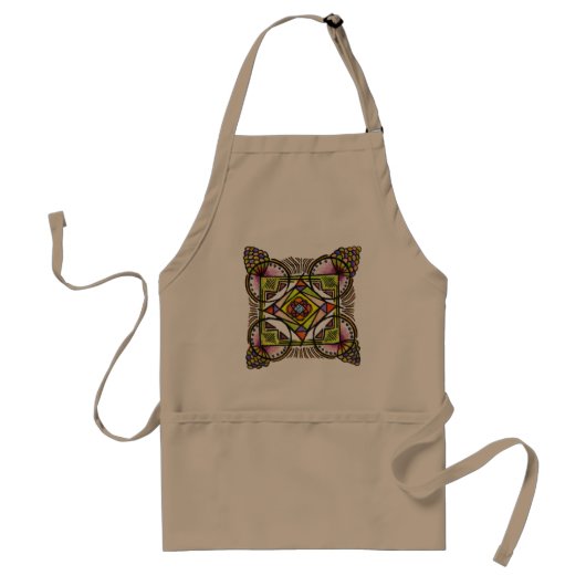 balloon mandala apron.Bohemian colorful design Schürze (Vorne)