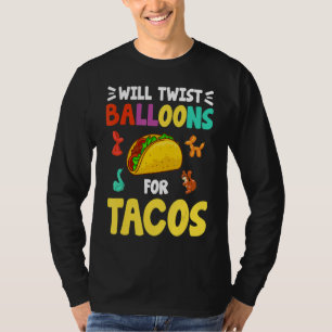 Balloon Modeling Animal Shaping Balloons Balloons T-Shirt