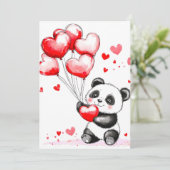 Balloon Panda Liebe in der Luft Ankündigung (Stehend Vorderseite)