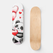 Balloon Panda Liebe in der Luft Skateboard (Vorderseite)