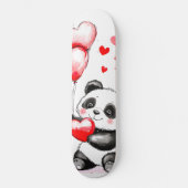 Balloon Panda Liebe in der Luft Skateboard (Vorderseite)