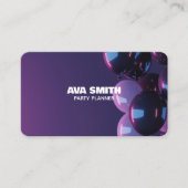 🎈 🎁 Balloon Party Custom QR Visitenkarte (Vorderseite)