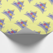 Balloon Party Hats Happy Birthday Wrapping Paper Geschenkpapier (Ecke)