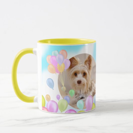 Balloon Pastel Animal Pet Tasse (Links)