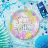 Balloon Pastel Birthday Paper Tellers Pappteller (Party)
