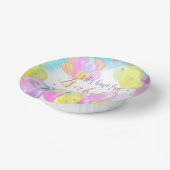 Balloon Pastel Birthday Pappteller (Gewinkelt)