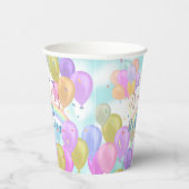 Balloon Pastel Birthday Party Ballons Pappbecher (Rechts)