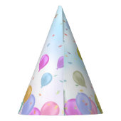 Balloon Pastel Birthday Party Ballons Partyhütchen (Rückseite)