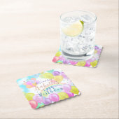 Balloon Pastel Birthday Untersetzer (Vor Ort)