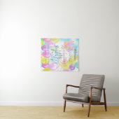 Balloon Pastel Birthday Wandteppich (Beispiel (Horizontal))