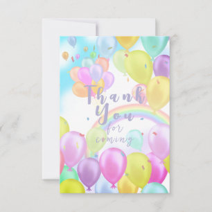 Balloon Pastel Dankeskarte