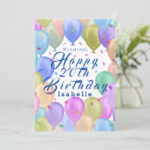 Balloon Pastel Feiertagskarte (Stehend Vorderseite)