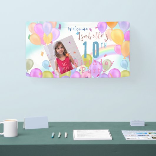 Balloon Pastel Foto Banner (Messe)