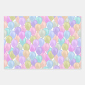 Balloon Pastel Geschenkpapier Set (Vorderseite)