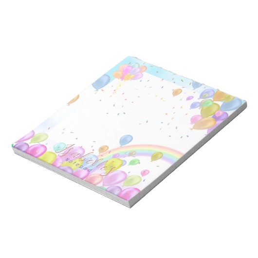 Balloon Pastel Notizblock (Rotiert)