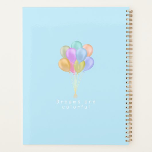 Balloon Pastel Planer (Rückseite)