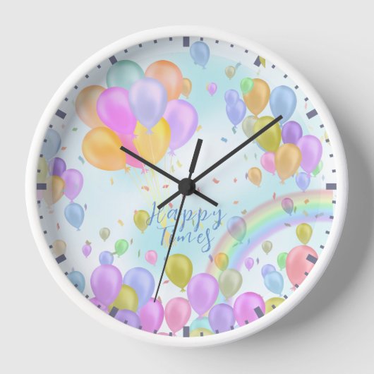 Balloon Pastel Uhr (Vorderseite)