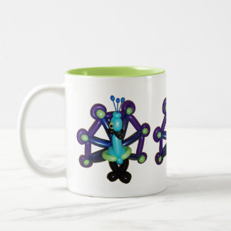 Balloon Peacock-Tasse Zweifarbige Tasse