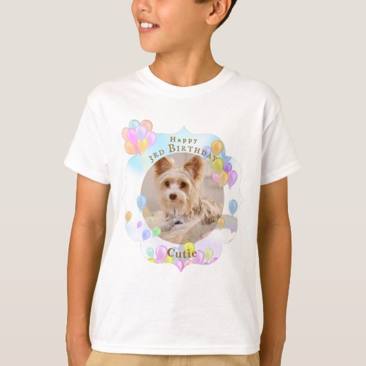 Balloon Pet Dog Blue T-Shirt (Vorderseite)