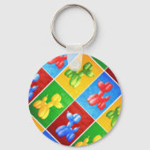 Balloon Poodle Schlüsselanhänger (Vorderseite)