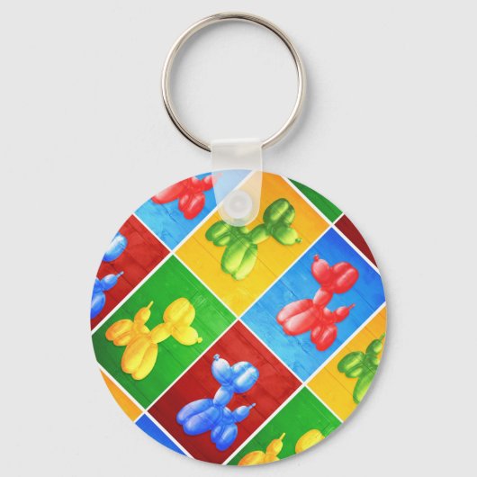 Balloon Poodle Schlüsselanhänger (Vorderseite)