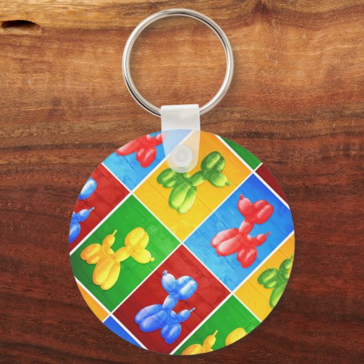 Balloon Poodle Schlüsselanhänger (Vorderseite)