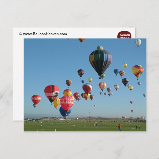 Balloon Postkarte (Vorne/Hinten)