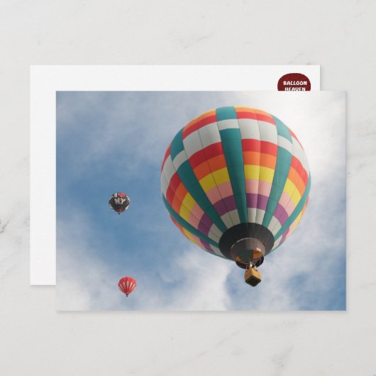 Balloon Postkarte (Vorne/Hinten)