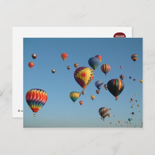 Balloon Postkarte (Vorne/Hinten)