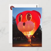 Balloon Rabbit Postcard Postkarte (Vorne/Hinten)