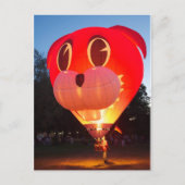 Balloon Rabbit Postcard Postkarte (Vorderseite)