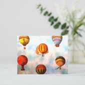 Balloon Race Postkarte (Stehend Vorderseite)