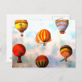 Balloon Race Postkarte (Vorne/Hinten)