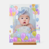 Balloon Rainbow Baby Foto Acrylschild (Vorderseite)