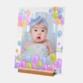 Balloon Rainbow Baby Foto Acrylschild (Winkel)