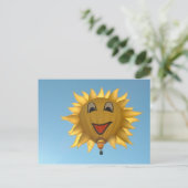 Balloon sonnig postkarte (Stehend Vorderseite)