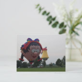 Balloon Special Girl Windmühle Postkarte (Stehend Vorderseite)