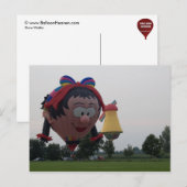 Balloon Special Girl Windmühle Postkarte (Vorne/Hinten)