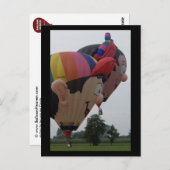 Balloon Special Junge Postkarte (Vorne/Hinten)
