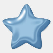 Balloon Star Blue Sticker (Vorderseite)