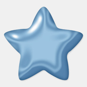Balloon Star Blue Sticker