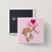Balloon Teddy Button (Vorne & Hinten)